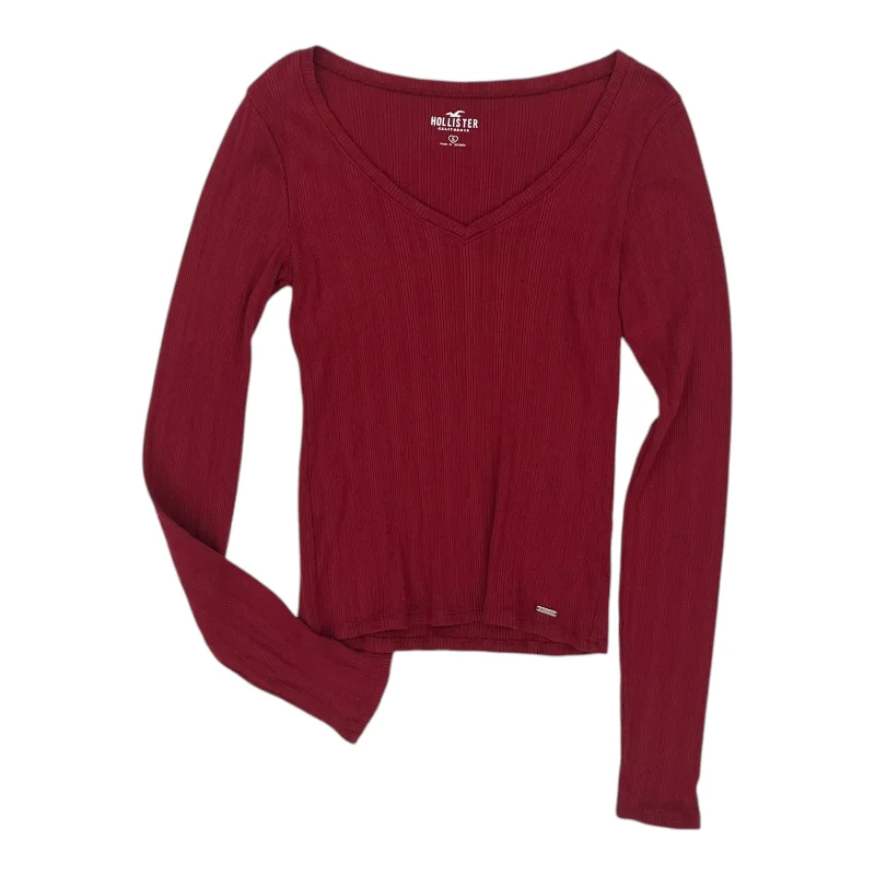 luxury women's topsTop Ls By Hollister In Red, Size:S