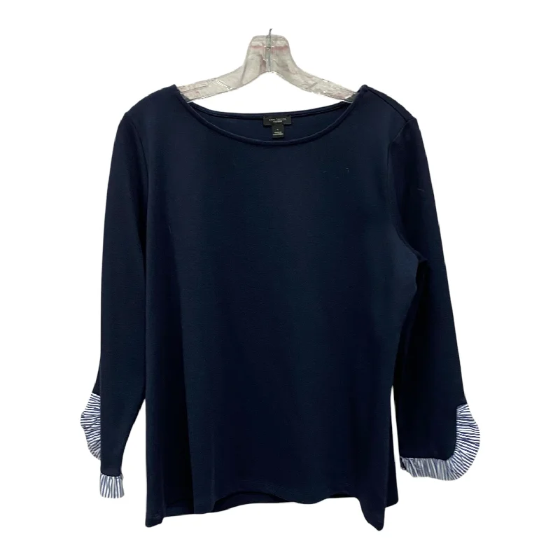 women's tops in solid colorsTop Ls By Ann Taylor In Blue, Size:L