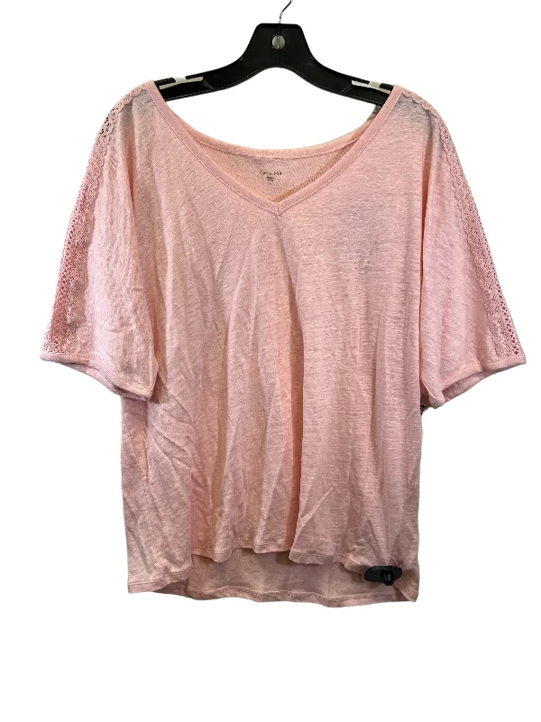 women's tops for those who want to add a pop of color to their outfitsTop Short Sleeve By Garnet Hill  Size: L