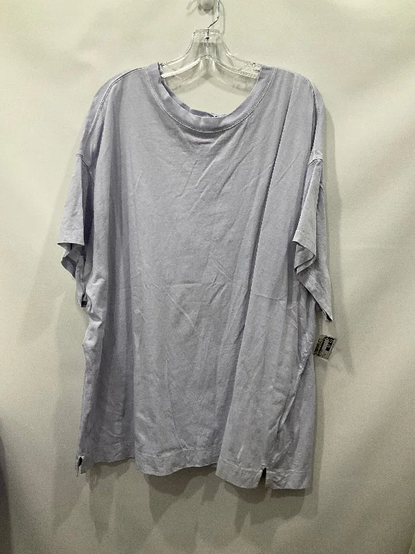 women's tops for summer festivalsTop Short Sleeve Basic By Old Navy  Size: 4x