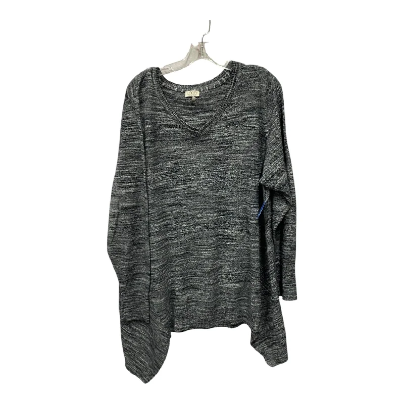 women's tops for glamorous eveningsTop Ls By Logo In Grey, Size:2X