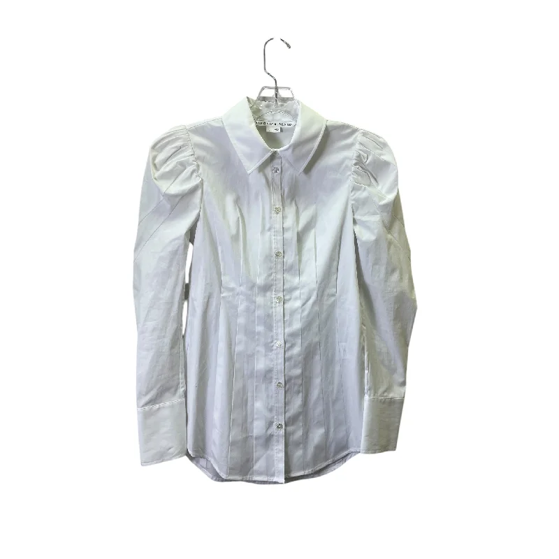 women's tops for those who love to dress up their casual looks with stylish topsTop Ls By Veronica Beard In White, Size:0