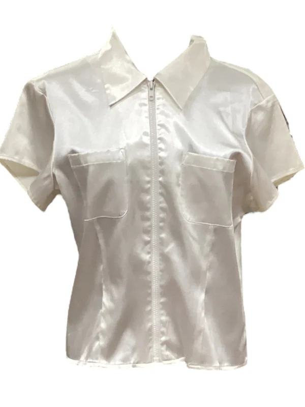 women's tops for those who love to dress up their casual looks with stylish topsTop Short Sleeve By Express  Size: L