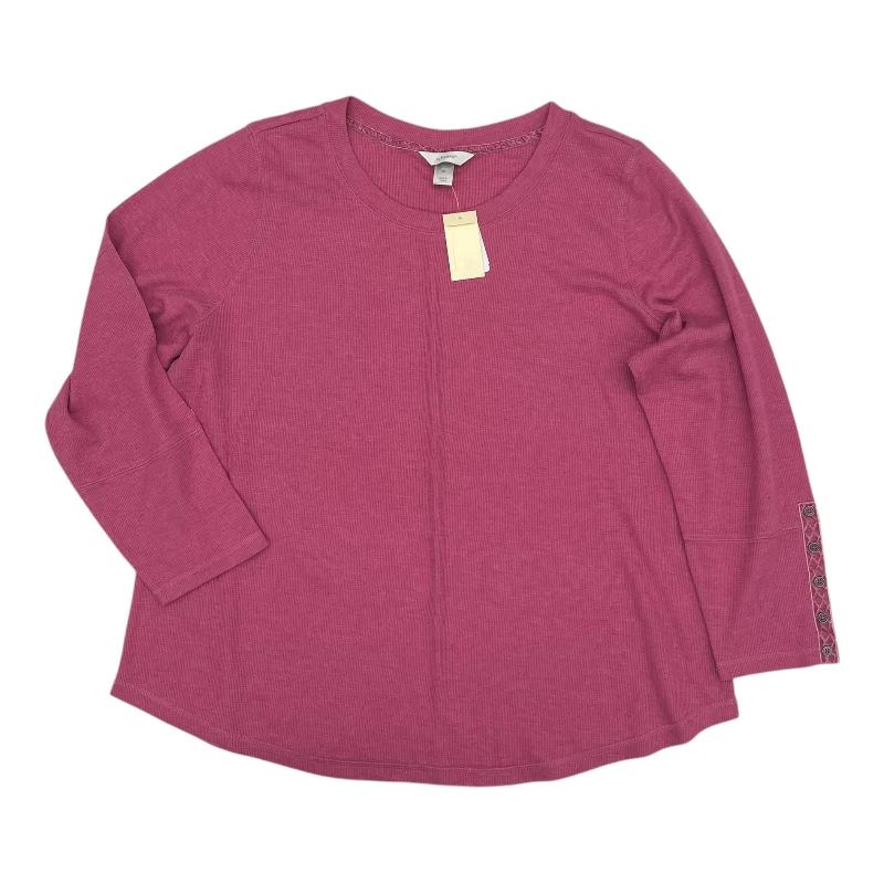 lace women's topsTop Ls By Cj Banks In Pink, Size:2X