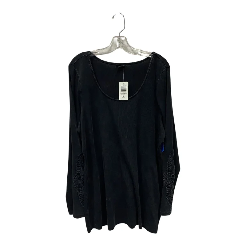 women's tops for picnics in the parkTop Ls By Torrid In Black, Size:3X