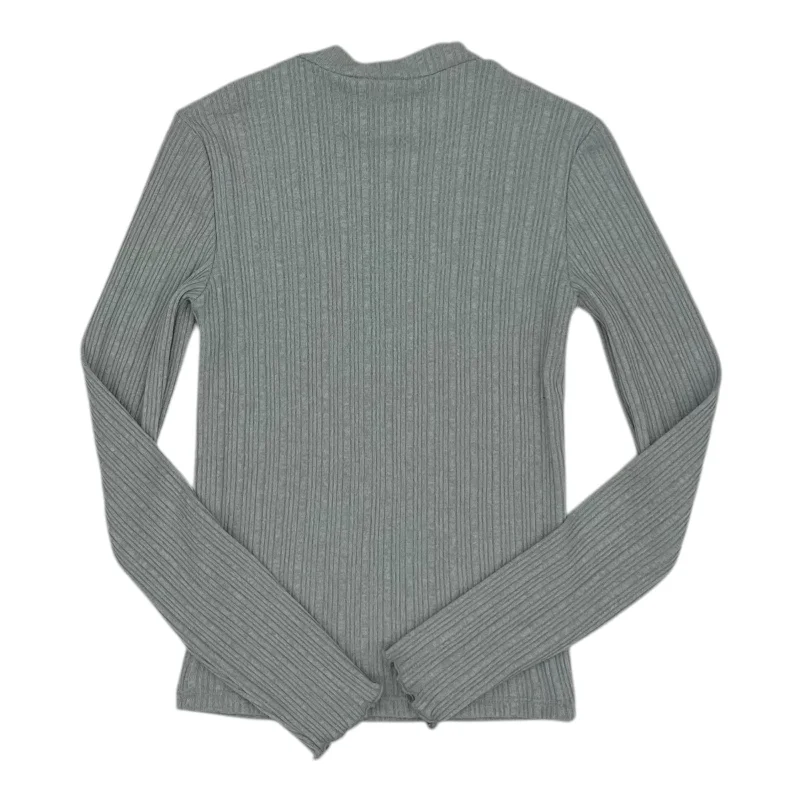 cropped women's topsTop Ls By Hollister In Grey, Size:S