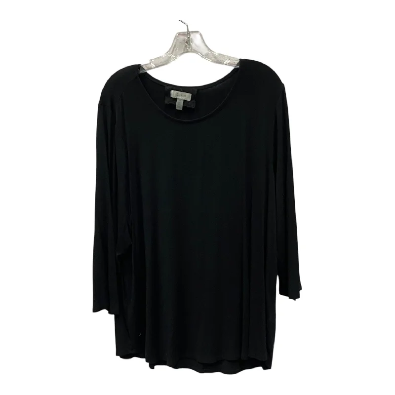 women's tops for those who seek both style and comfortTop Ls By Cupio In Black, Size:3X