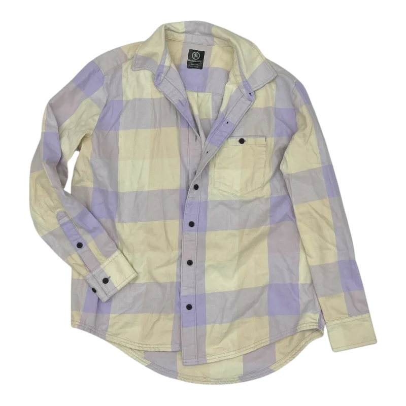 women's tops for relaxed weekendsTop Ls By Backcountry In Purple & Yellow, Size:S