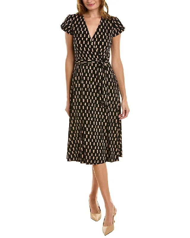 women's lace-up dressesJoseph Ribkoff Midi Wrapover Dress