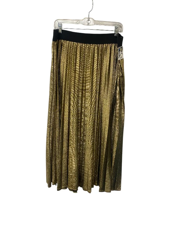 women's lace A-line skirtsSkirt Maxi By Time And Tru In Gold, Size: Xxl