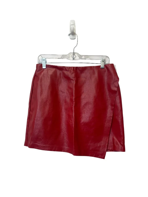 women's velvet wrap skirts for elegant eveningsSkirt Mini & Short By Buddy Love In Red, Size: M