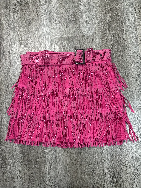 women's lace A-line skirtsSkirt Mini & Short By Nylon Apparel In Pink, Size: S