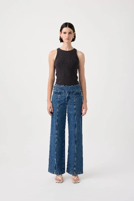 women's denim jeans for a cozy dayMarley Mid Wide Leg Jean