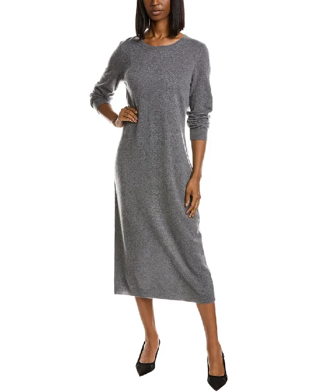 women's chiffon dressesphilosophy Bateau Neck Cashmere Midi Dress