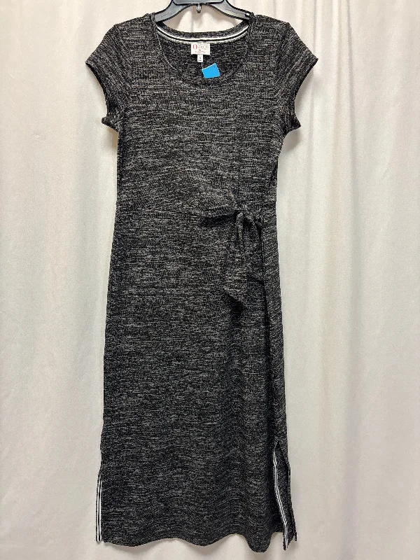 women's work dressesDress Casual Midi By Talbots In Grey, Size: Mp