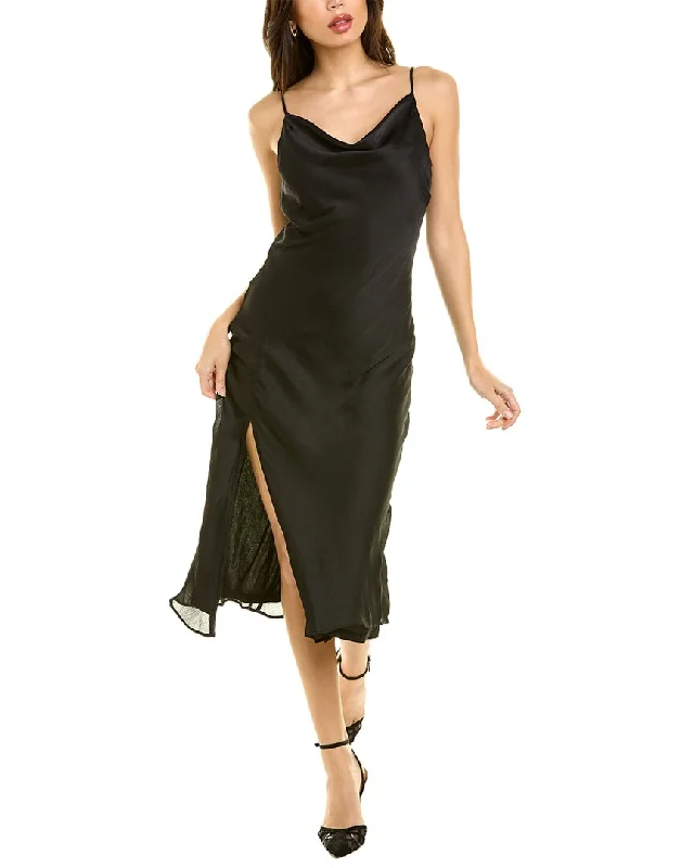 women's casual dressesBCBGeneration Cowl Neck Midi Dress