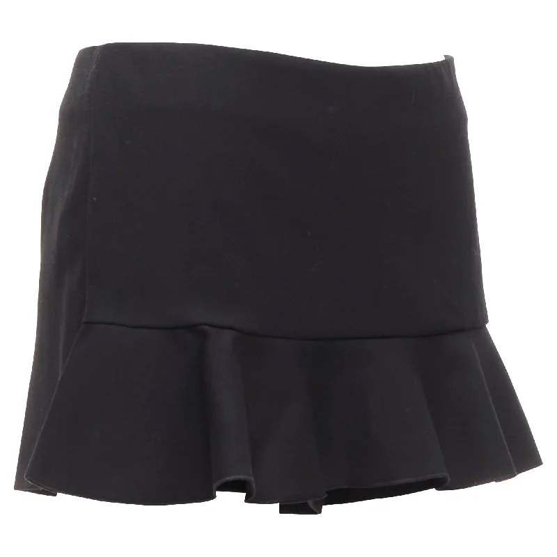 women's pleated skirtsValentino Garavani ruffle hem mid rise shorts skirts skorts