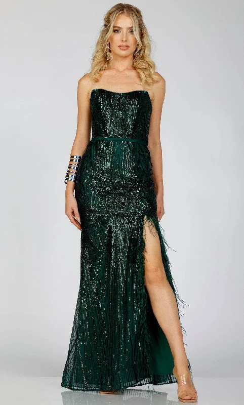 women's mini dressesTerani Couture 231P0030 - Sequin Strapless Evening Dress