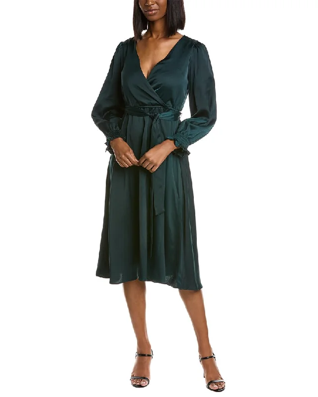 women's bespoke dressesTaylor Surplice Midi Dress