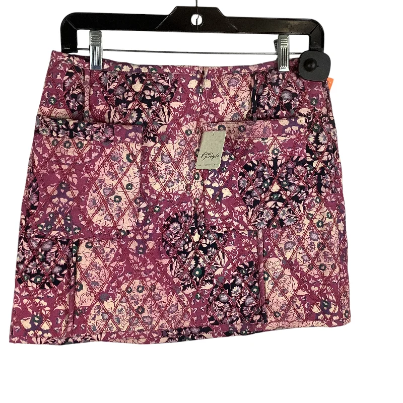 women's work skirtsSkirt Mini & Short By Free People In Purple, Size: 10