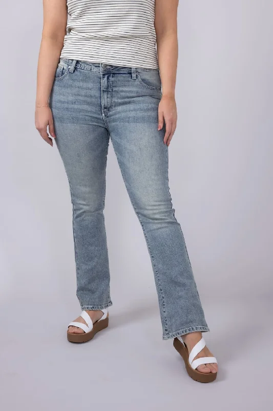 women's denim jeans with buttonsAxel Jeans Jolene Slim Bootcut Flare Jeans for Women | AXWB0001