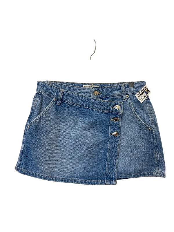 women's cool work skirtsSkirt Mini & Short By We The Free In Blue Denim, Size: 28