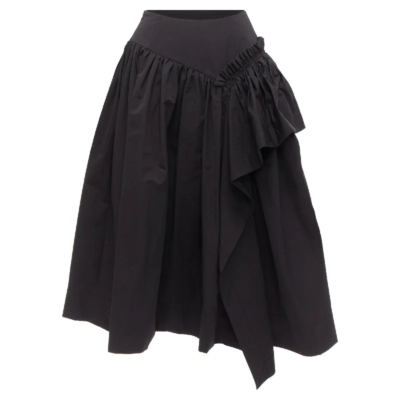 women's zip-up skirtsMinjimpolyester ruffle trim full skirt