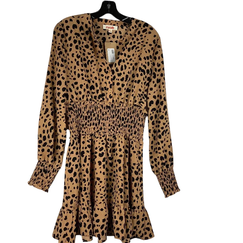 women's sheath dressesDress Casual Midi By Clothes Mentor In Animal Print, Size: L