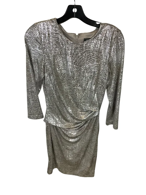 women's business casual dressesDress Party Midi By Vince Camuto In Silver, Size: 6