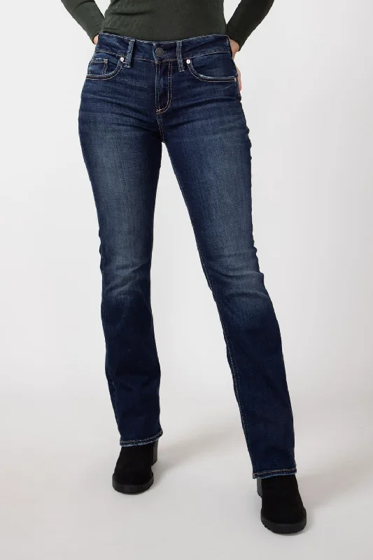 women's denim jeans for a glamorous eveningSilver Jeans Mid Rise Suki Slim Bootcut Jeans for Women | L93616CVS421