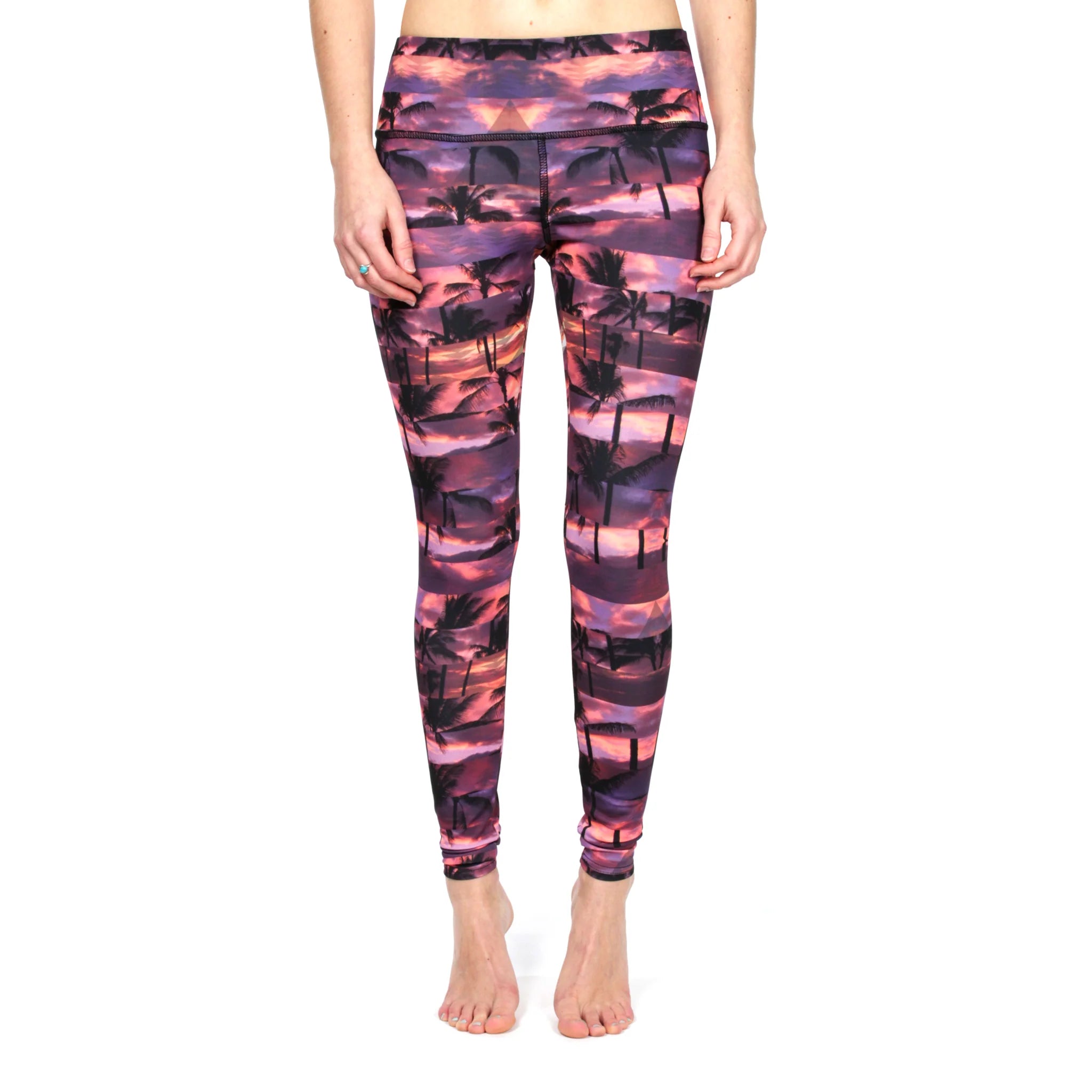 Olas Active Leggings - UPF 50+ - Tropical Prism