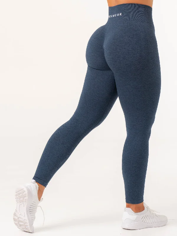 Contour Seamless Leggings - Navy Marl