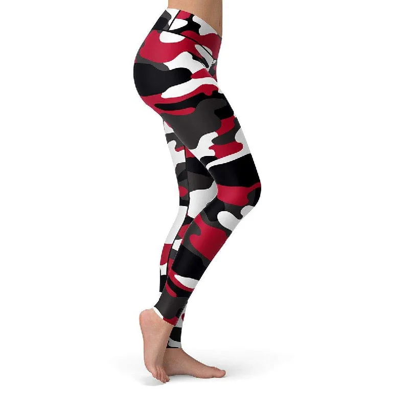 Red Camo Leggings