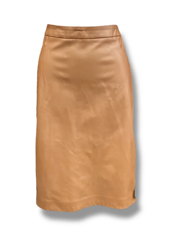 women's leather skirtsSkirt Midi By Roz And Ali In Brown, Size: 4