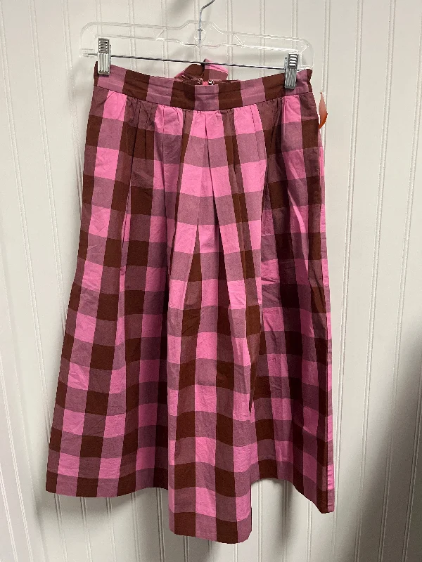 women's sustainable striped skirtsSkirt Midi By J. Crew In Pink, Size: 0