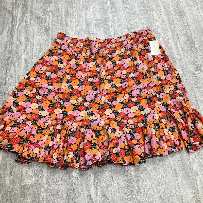 women's high-waisted skirtsSkirt Mini & Short By Loft In Floral Print, Size: M