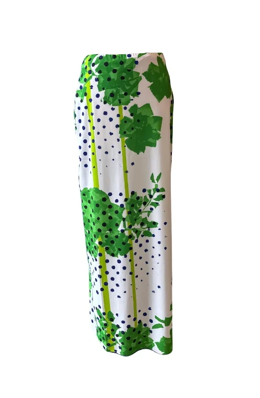 women's chic wrap skirtsWomen's Rose Pencil Skirt In Green