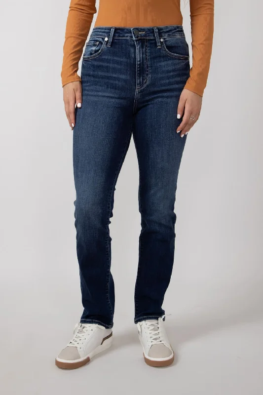 women's denim jeans for a night at the clubSilver Jeans High Rise Isbister Straight Jeans for Women | L74321SIA341