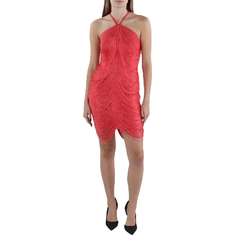 women's unique dressesAnalise Womens Halter Mini Bodycon Dress