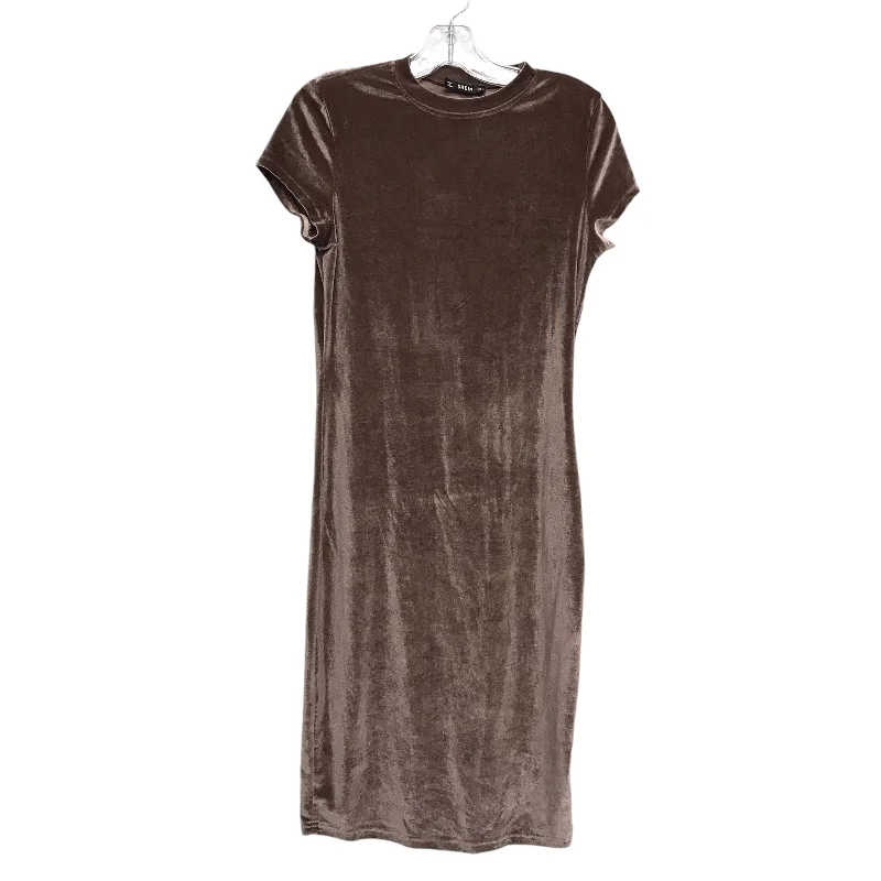 women's unique dressesDress Casual Midi By Shein In Taupe, Size:L