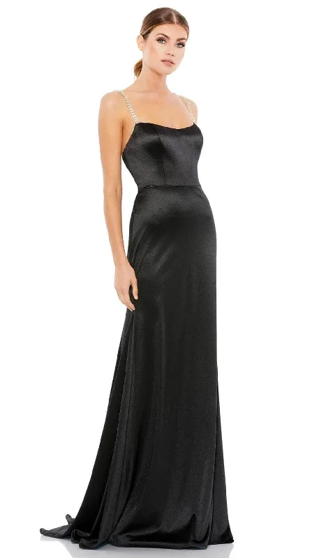 women's lightweight dressesIeena Duggal A12428 - Charmeuse Trumpet Evening Gown