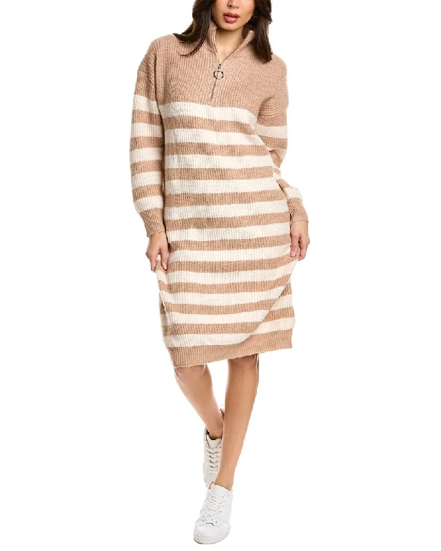 women's stretchy dressesANNA KAY Wool-Blend Midi Dress