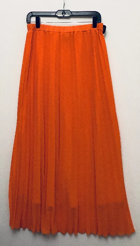 women's sustainable striped skirtsSkirt Maxi By Shein In Orange, Size: L