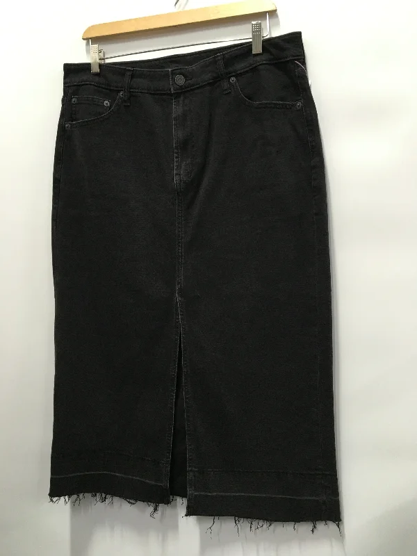 women's silk skirtsSkirt Maxi By Gap In Black Denim, Size: 12