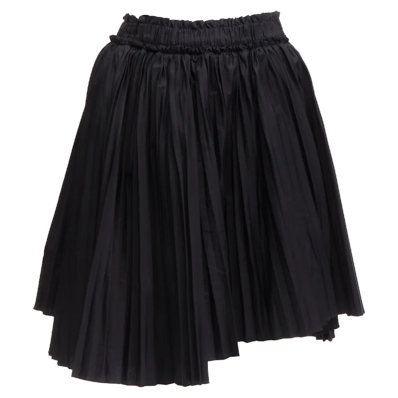 women's maxi skirtsTod's cotton asymmetric high low pleated skirt