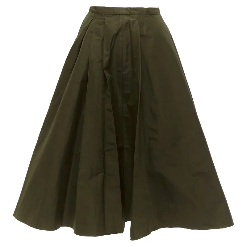 women's classic chiffon skirtsRochas bias cut nylon aline safari midi skirt