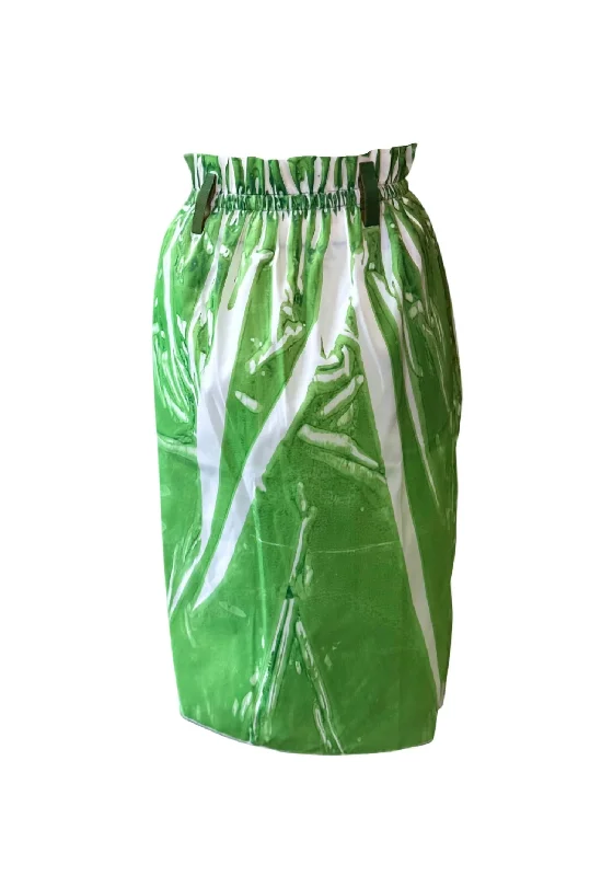 women's velvet mini skirtsWomen's Short Square Skirt In Green Placcato