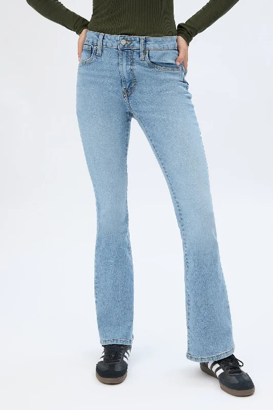 women's denim jeans for a vintage styleHigh Rise Flare Jeans