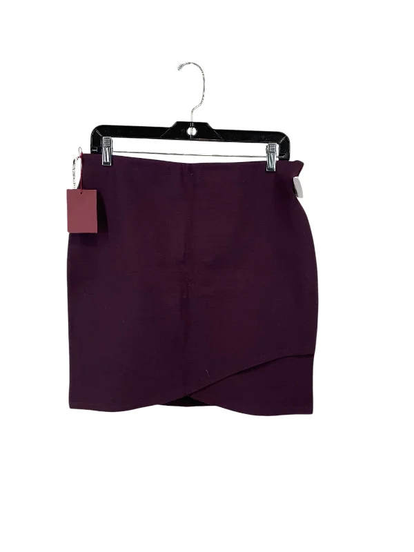 women's wool skirtsSkirt Mini & Short By Clothes Mentor In Purple, Size: L