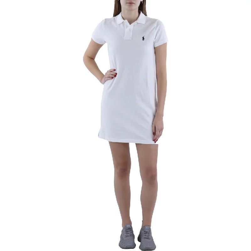 women's casual Friday dressesWomens Pique Mini Shirtdress